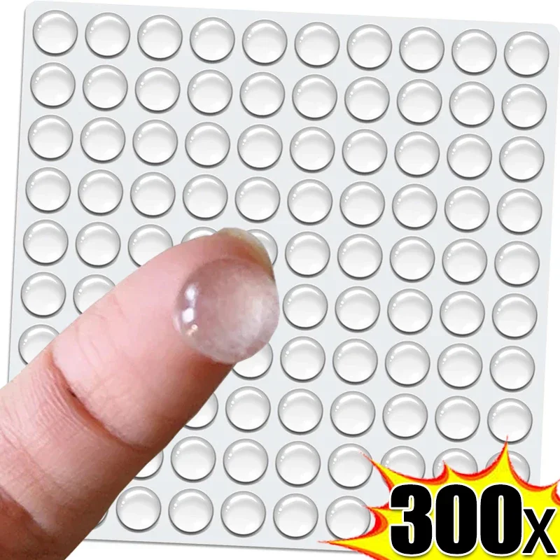 Self-Adhesive Door Stop Rubber Damper Cabinet Bumpers Silicone Furniture Dots Cushion Protective Pads 300/100pcs silicone furniture pads