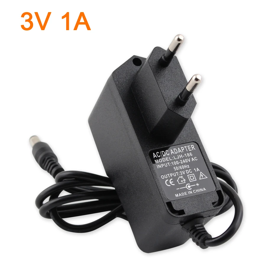 Description Picture 3 of itemAC to DC 100-240V Power Adapter 3V 4.5V 5V 6V Power Supply Switching Charger 7.5V 9V 10V 12V 13V 1A Converter With EU US plug