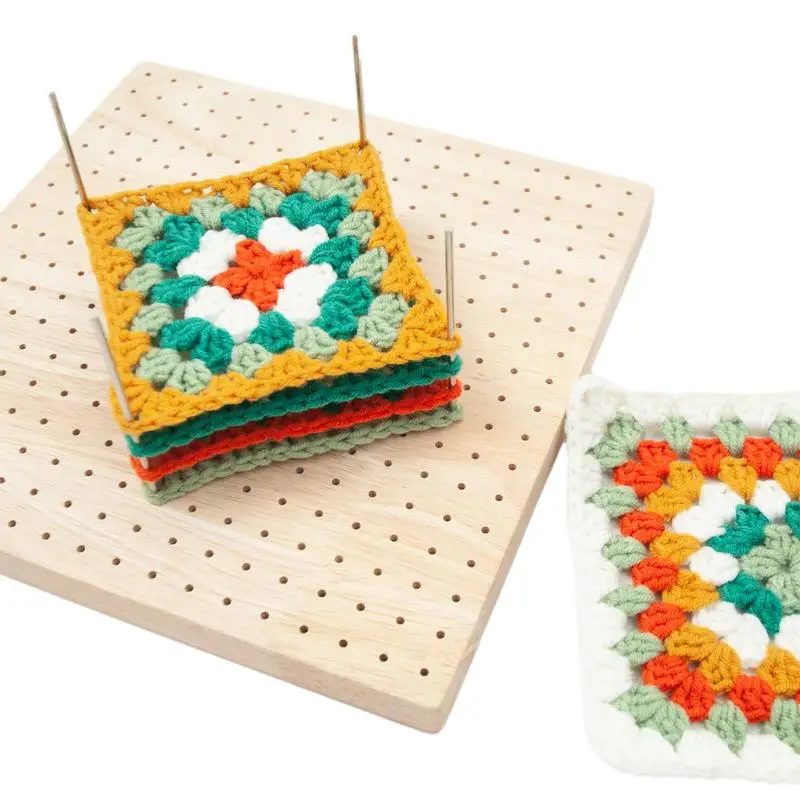 Wooden Crochet Square Blocking Board, Granny Squares Crochets