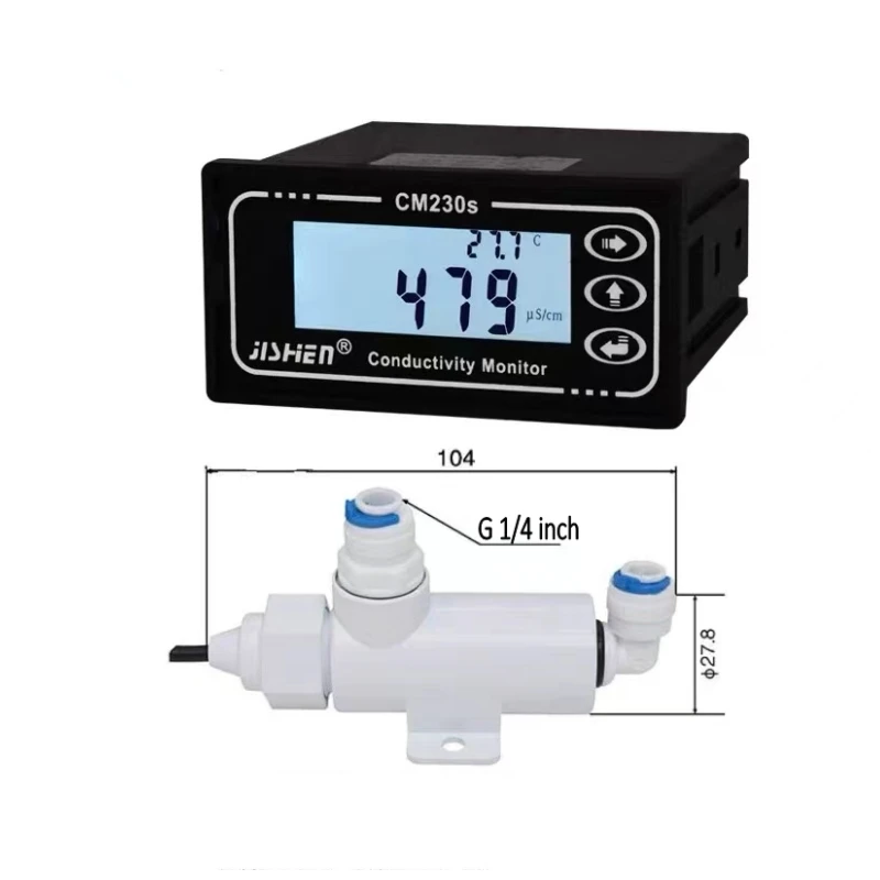 CM-230S Conductivity Meter Online Conductivity Meter TDS Instrument EC Electrode Replace Pure Water Monitor