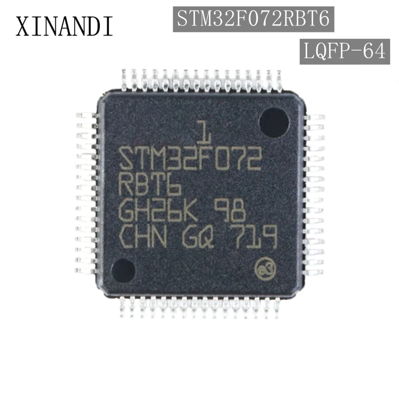

1pcs STM32F072RBT6 LQFP-64 STM32 F072RBT6 STM32F072 Cortex-M0 32-bit Microcontroller MCU Chip IC Controller New Original
