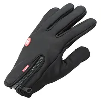 Winter Plush Warm Zipper Cycling Bike Gloves Riding Motorcycle Gloves Touch Screen Anti-Slip Full Finger Bicycle Sports Gloves 1