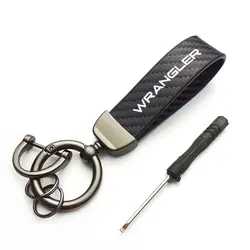 Elegant Solid Color Keychain - Stylish Accessory (Carbon for WRANGLER)