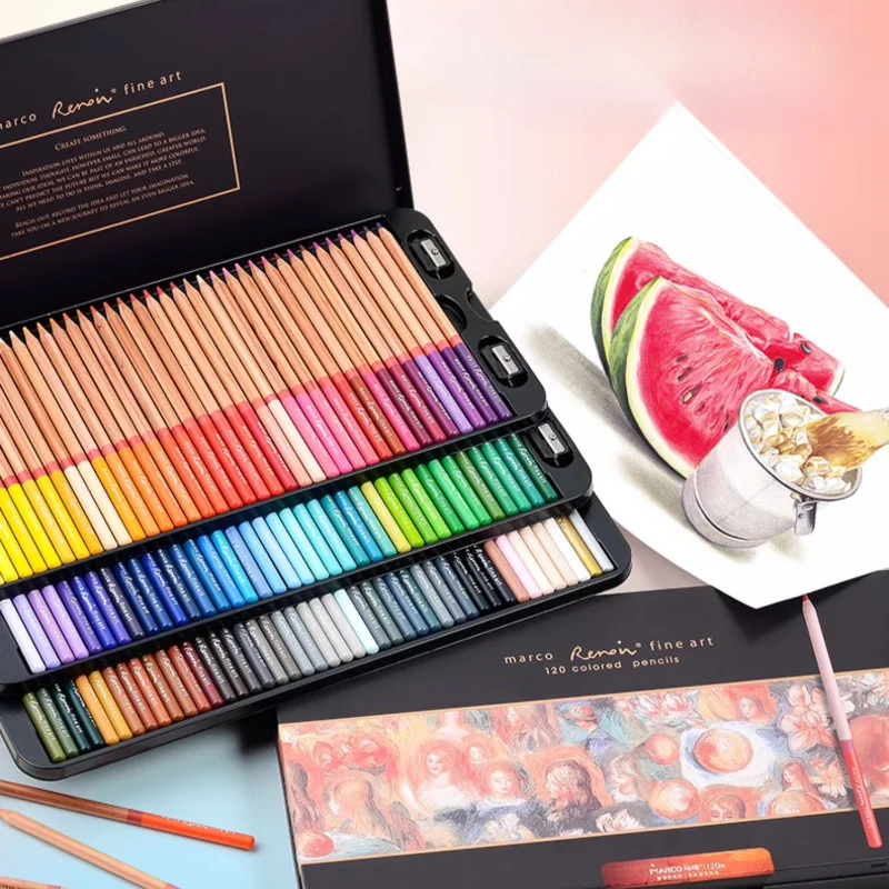 マルコ・レノワール-油色鉛筆、120色鉛筆、デッサン、スケッチ、学用品