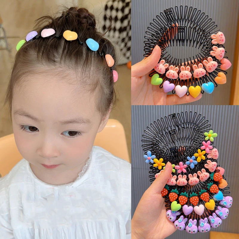 

Girls Cartoon Hair Combs Broken Hair Clips Children Kids Lovely Hair Comb Bunny Cute Headband Hair Hoop Fashion Hair Accessories