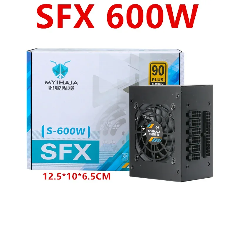 S-500W S-600W S-750W S-850W SFX 전원 공급 장치, MYIHAJA ITX 90 플러스 플래티넘 500W 600W 750W 850W