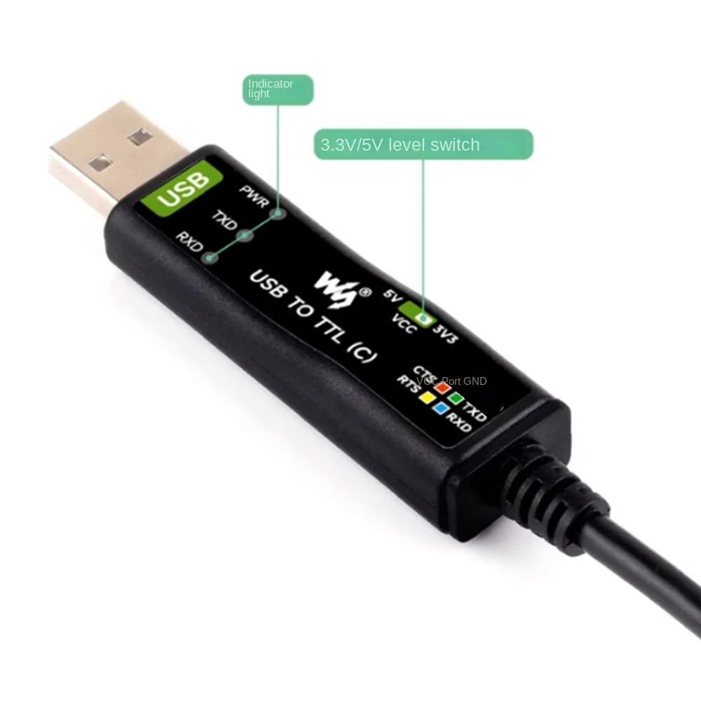 High-Performance Industrial USB to TTL Serial Cable with FT232RNL Protection Circuit