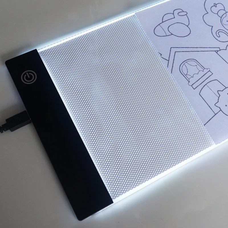 A3/A4/A5 Dimmable LED Light Pad for Diamond Painting Accessories, Tracing Light Box with Eye Protection