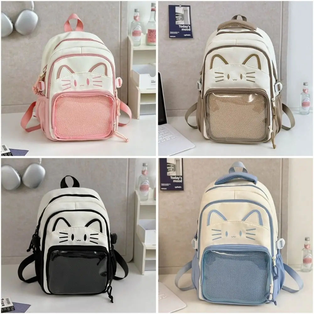 Kawaii Transparent Ita Backpack Large Capacity Dual Shoulder Strap Dual Shoulder Bag DIY Display Rucksack Travel 1