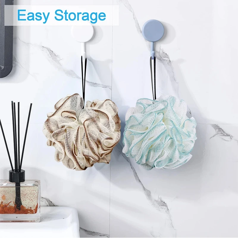 Soft Mesh Foaming Sponge Shower Exfoliating Body Scrubber Bath Bubble Ball Body Skin Cleaner Cleaning Tool Bathroom Accessories 6