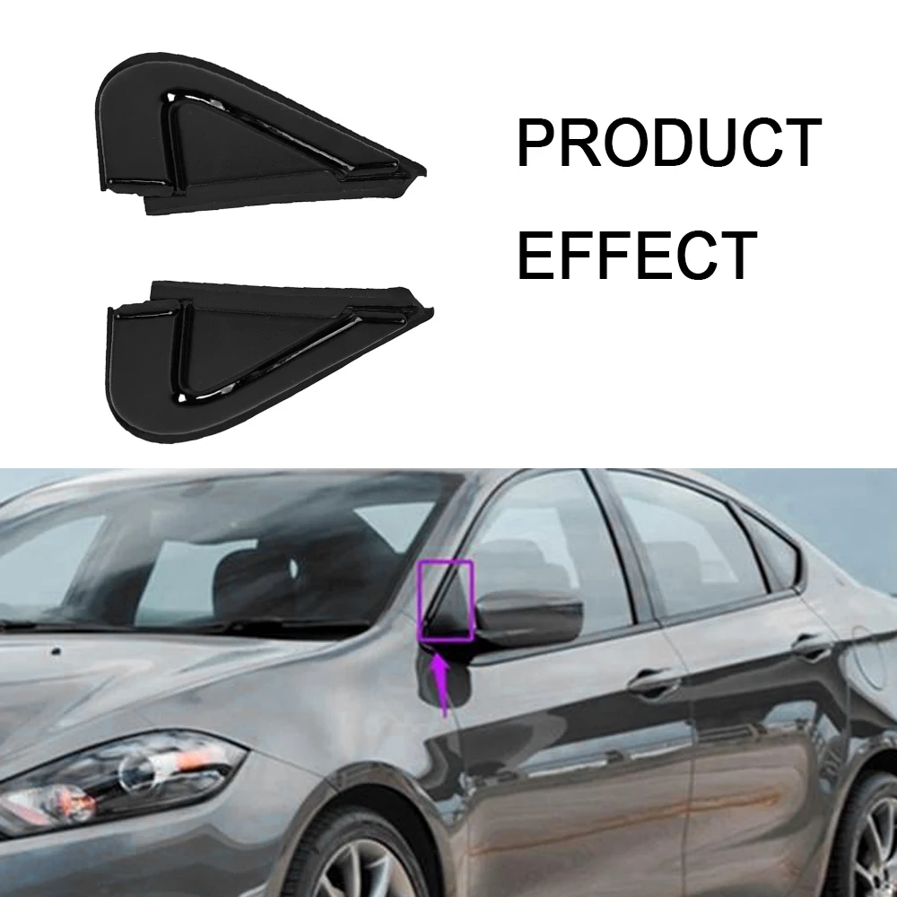 1pc Molding Door Mirror Triangle Plate Cover Left/Right for Dodge Dart 2012 2013 2014 2015 68083131AD 68083130AD