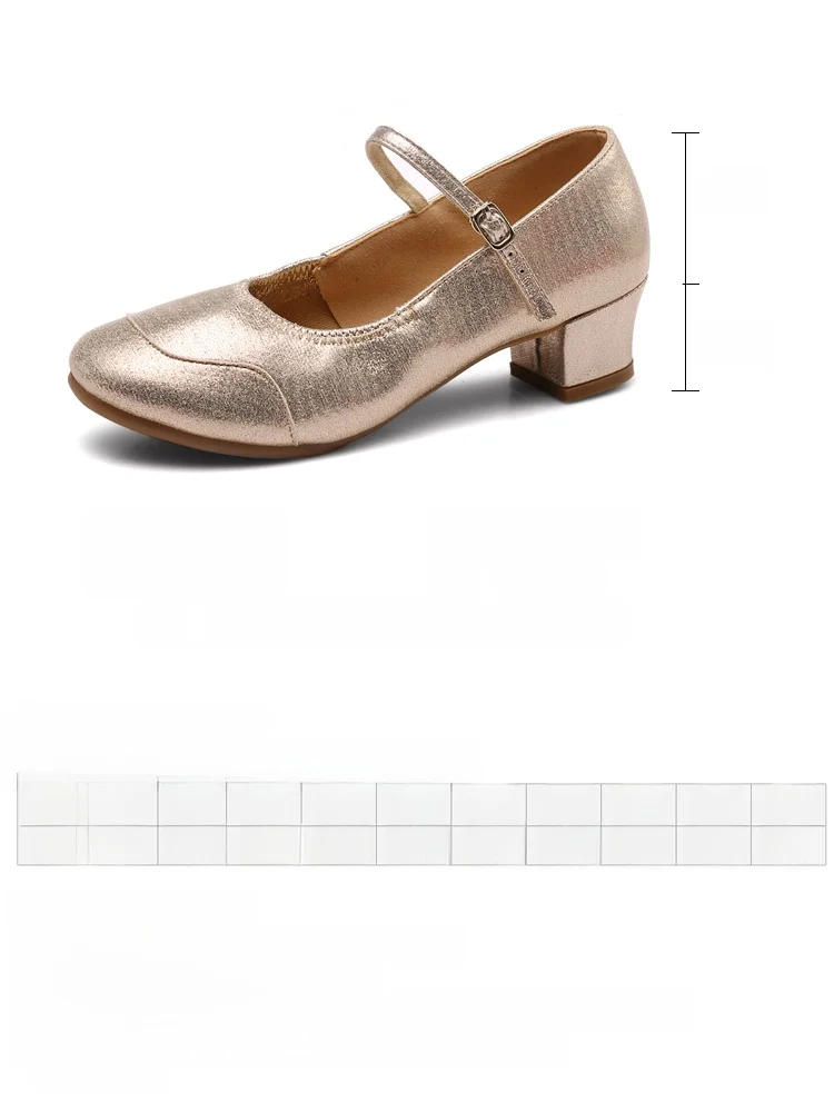 Gold Dance oes Women's Soft Bot Genuine Leather Square Dancing oes Middle-Aged And ly Dancing oes Adult Dancing...