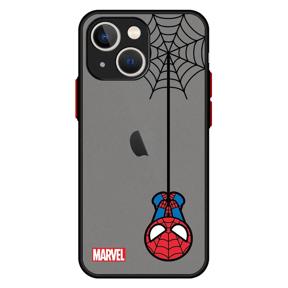 iphone 13 pro max case clear Marvel spider man spiderman Case For iPhone 13 12 11 Pro Max XR XS X 6s 7 8 Plus SE 12 Mini Luxury Shockproof Matte Cover Funda 13 pro max case