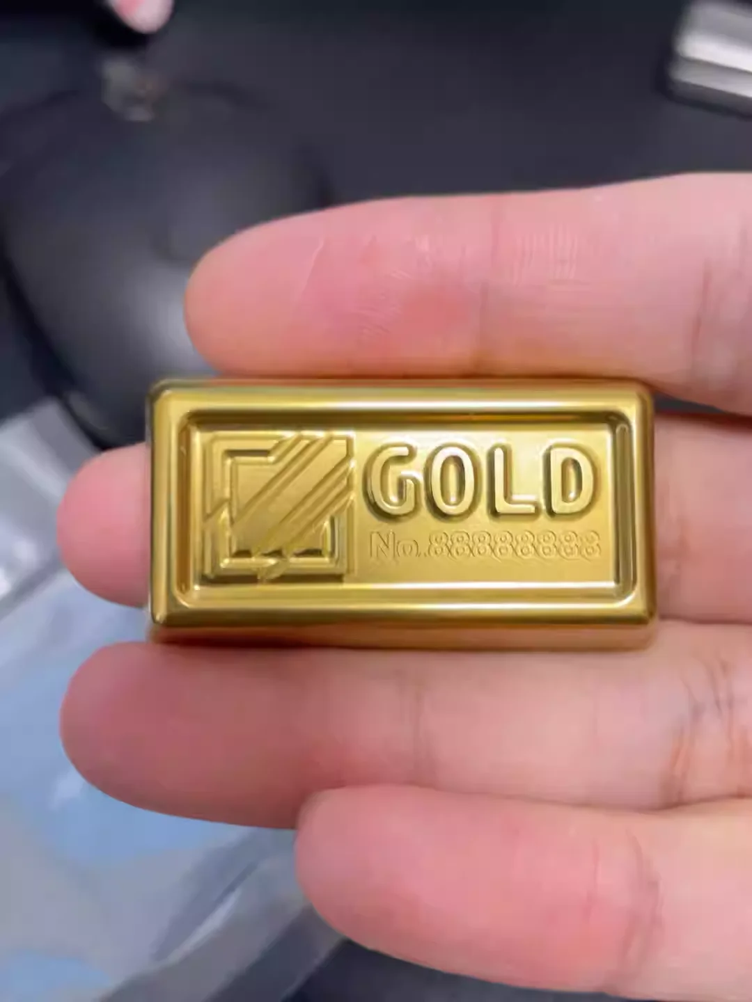 

Бренд Chaowan, небольшой золотой кирпич, карточка для повседневного использования, вольфрамовое покрытие из меди