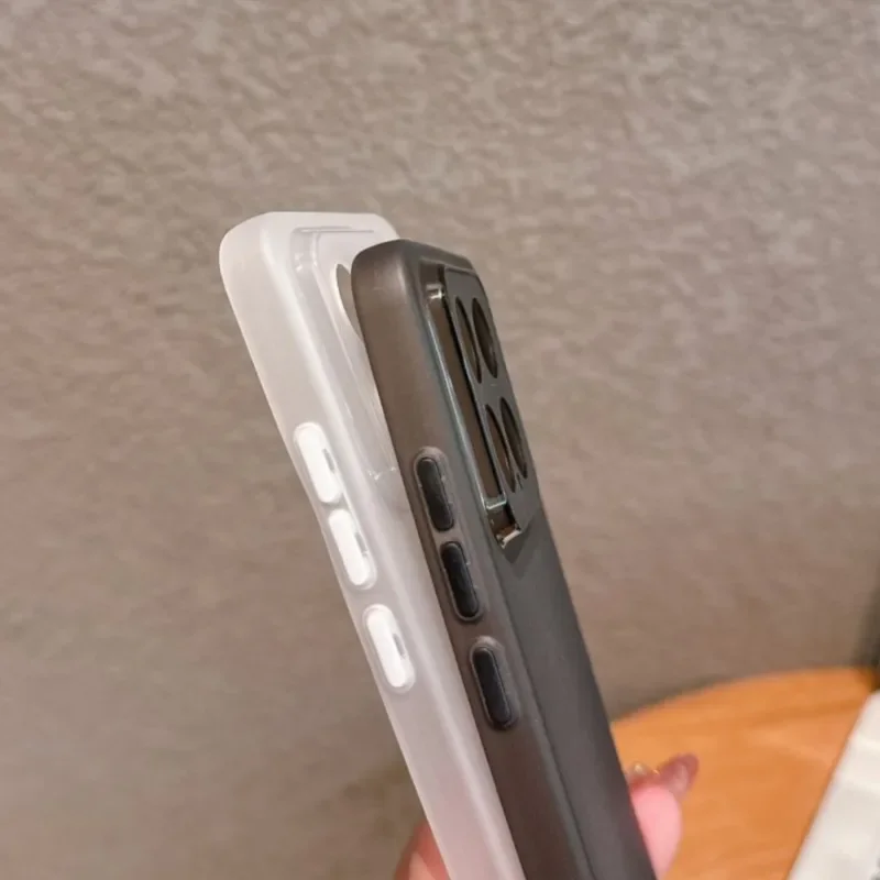 Ultra Thin Transparent Matte Silicone Back Cover - 0.3mm Slim Soft Bumper Case
