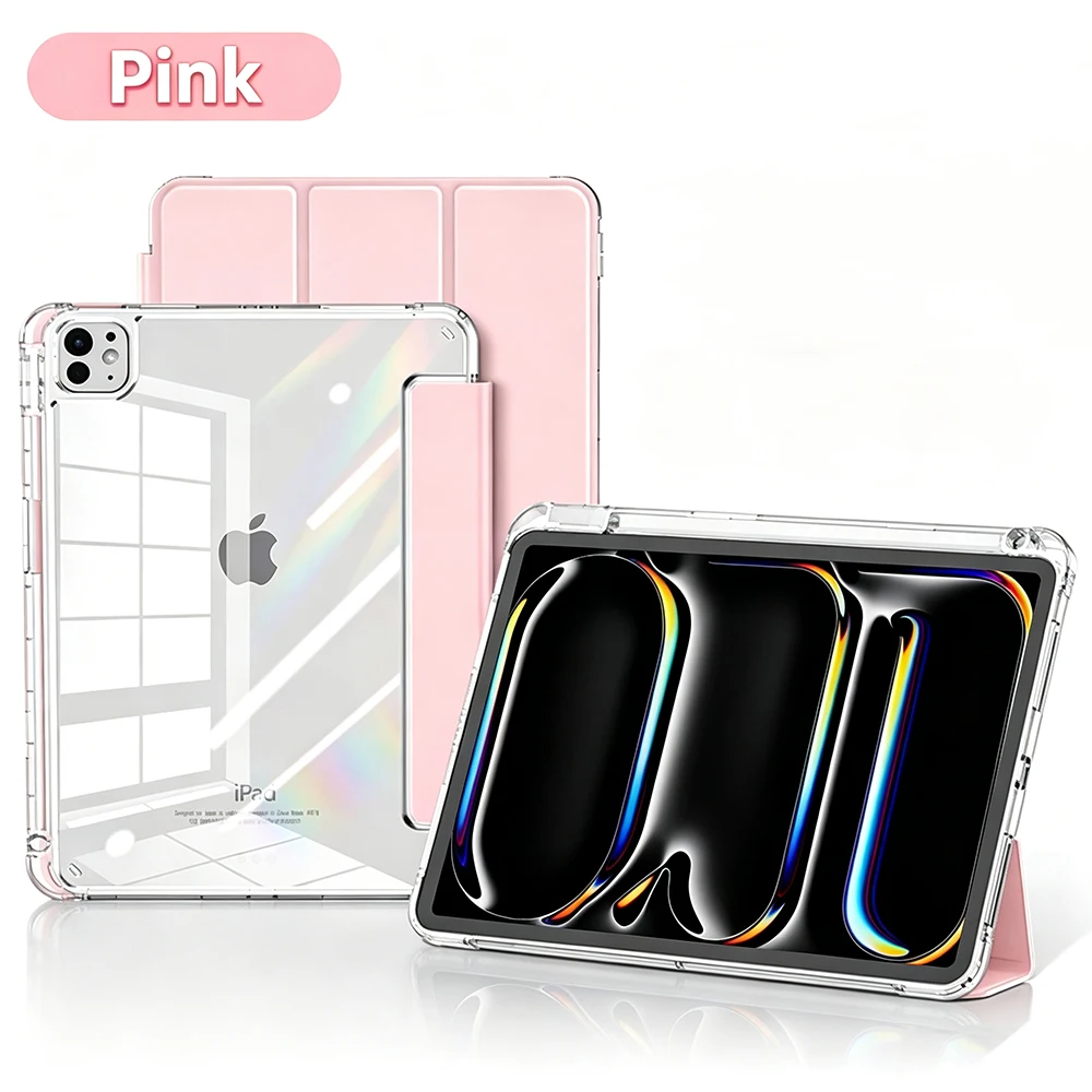 Crystal Clear iPad Case with Pen Holder