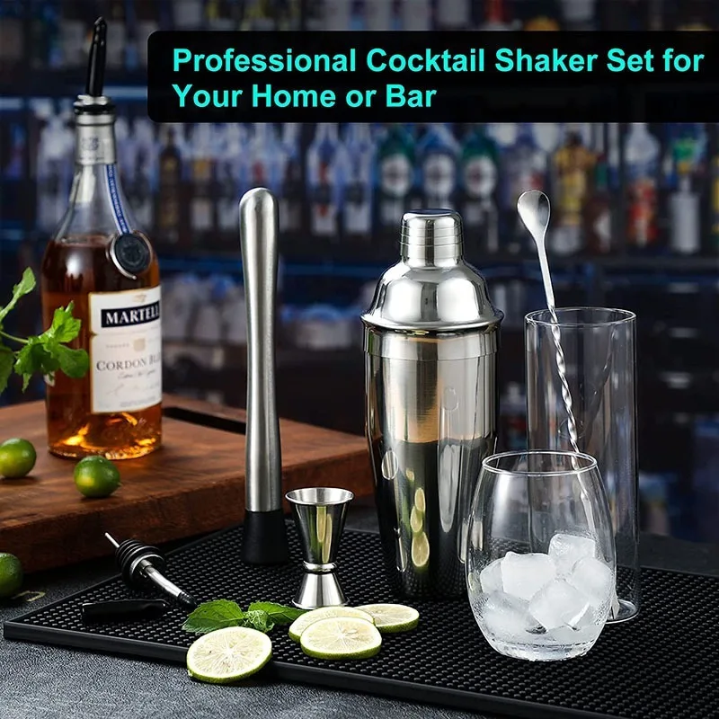 

350/550/750ml Cocktail Shaker Set Mixing Kit Bar Tool Accessories Mixer,Mixer Mixing Tool Set Five Pieces