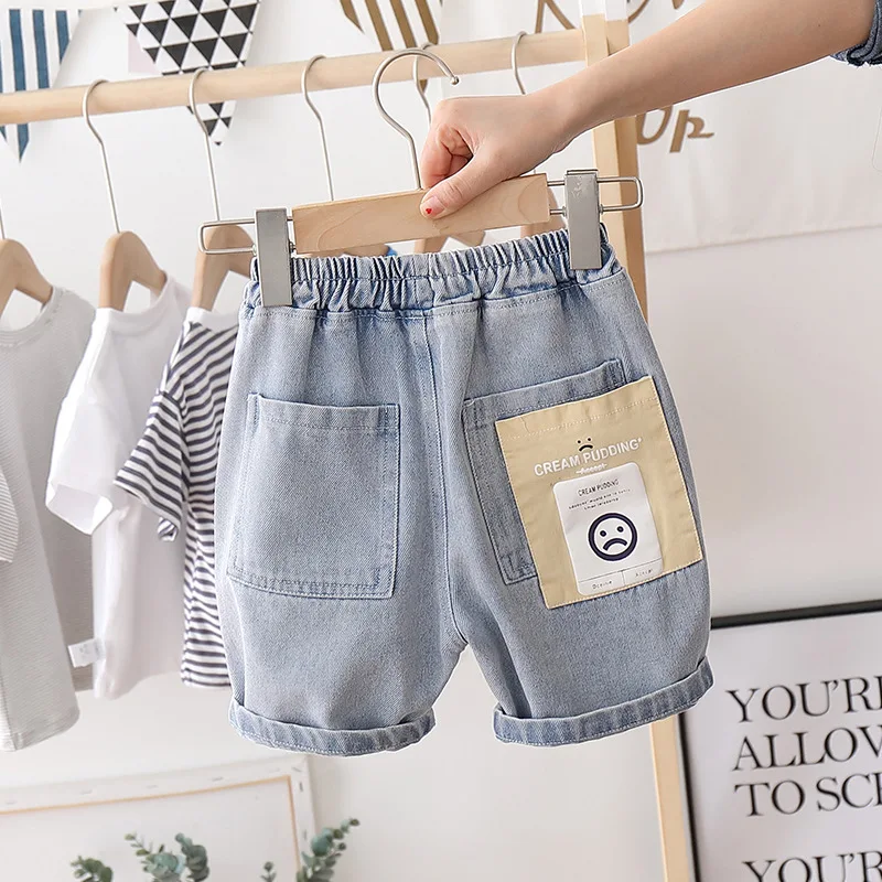 Kids Shorts IENENS Kids Boys Beach Shorts Jeans Children Clothes Pants Denim Clothing Bermuda Infant Toddler Baby Boy Casual Trousers