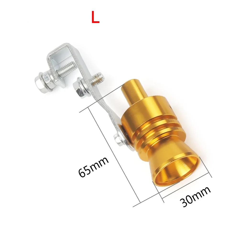 Exhaust Muffler Tip, Car Turbo Whistle, Exhaust Trim Pipe, Exhaust Pipe Muffler Universal Turbo Sound Simulator Whistle Car Exhaust Pipe Whistle Vehicle Sound Muffler M/L
