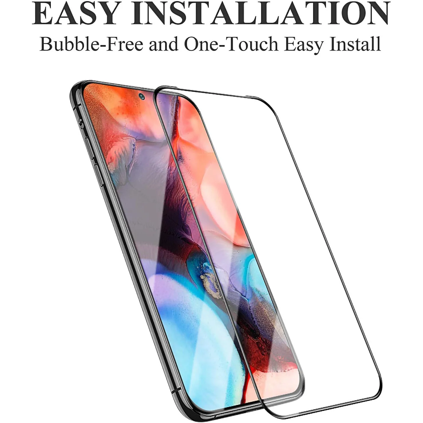 Premium 9D Full Cover Tempered Glass Screen Protector (1-3 Pack)