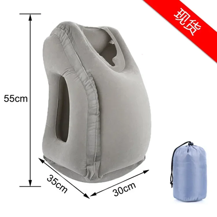 

Headrest Upgraded Inflatable Office Airplane Neck Pillow Air Cushion Car Rest Travel Plane Chin For Cushions Nap Pillows Support