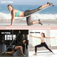 Long Resistance Loop Band Set Unisex Fitness Yoga Elastic Bands Hip Circle Thigh Squat Workout Cloth Legs Butt Exercise - Image 2