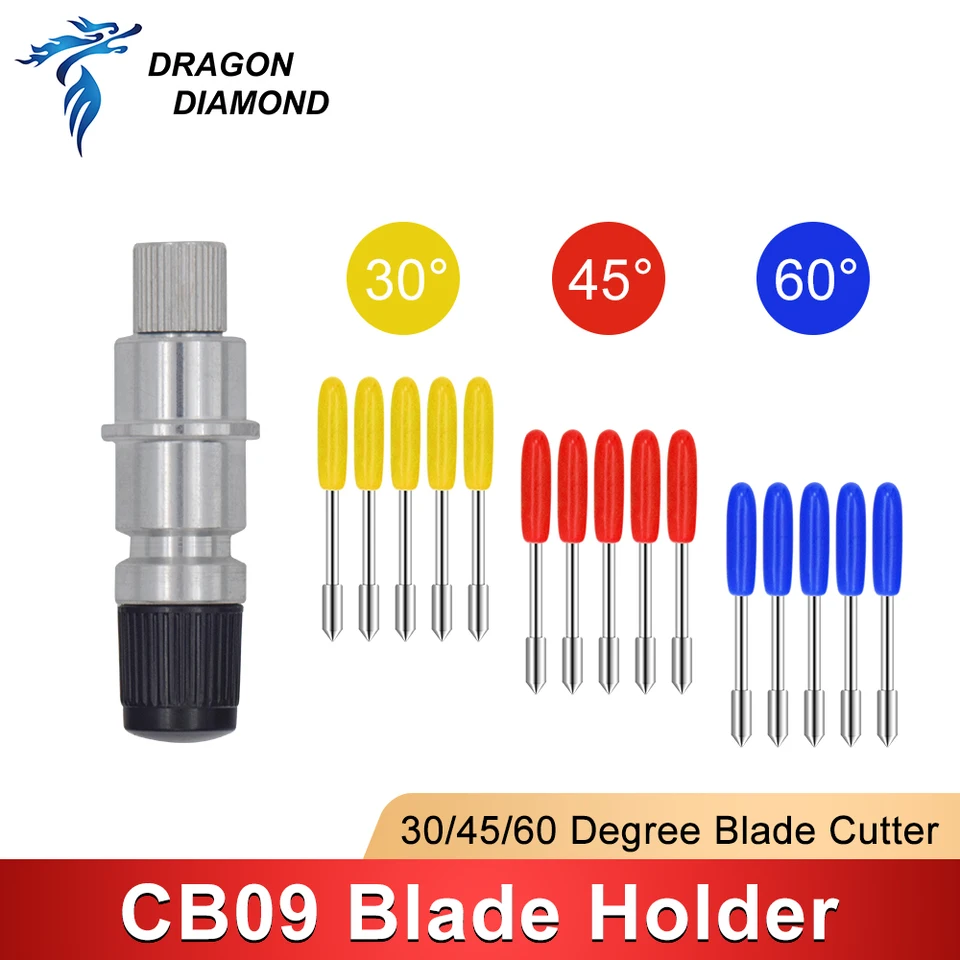 Craft Cutter Blade Set With Springs 15-Pack CB09 Vinyl Cutter Blades ...