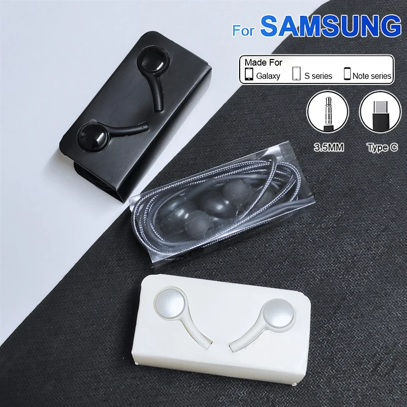 Original Type C Wired Earphone For Samsung Galaxy S23 S21 S22 Ultra Plus 3.5 mm Earbuds Headphones A54 A34 A53 A53 Accessories 4