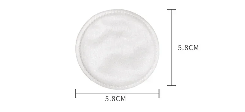 Description Picture 4 of itemDisposable round makeup remover pad Save water nail polish remover pad Thick and thin three-layer pressing sandwich makeup pad