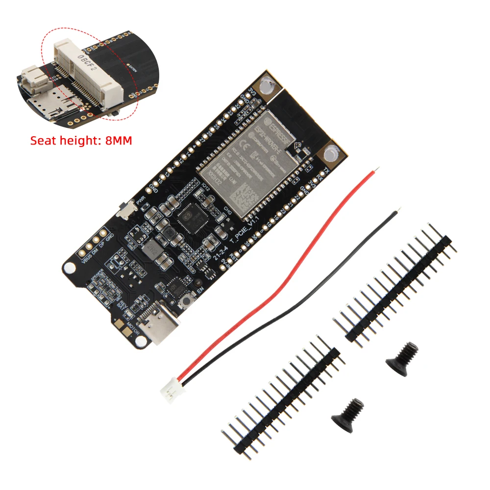 ® TTGO T-PCIE ESP32 SIM Series Module WIFI Bluetooth Nano Card Composable ESP32-
