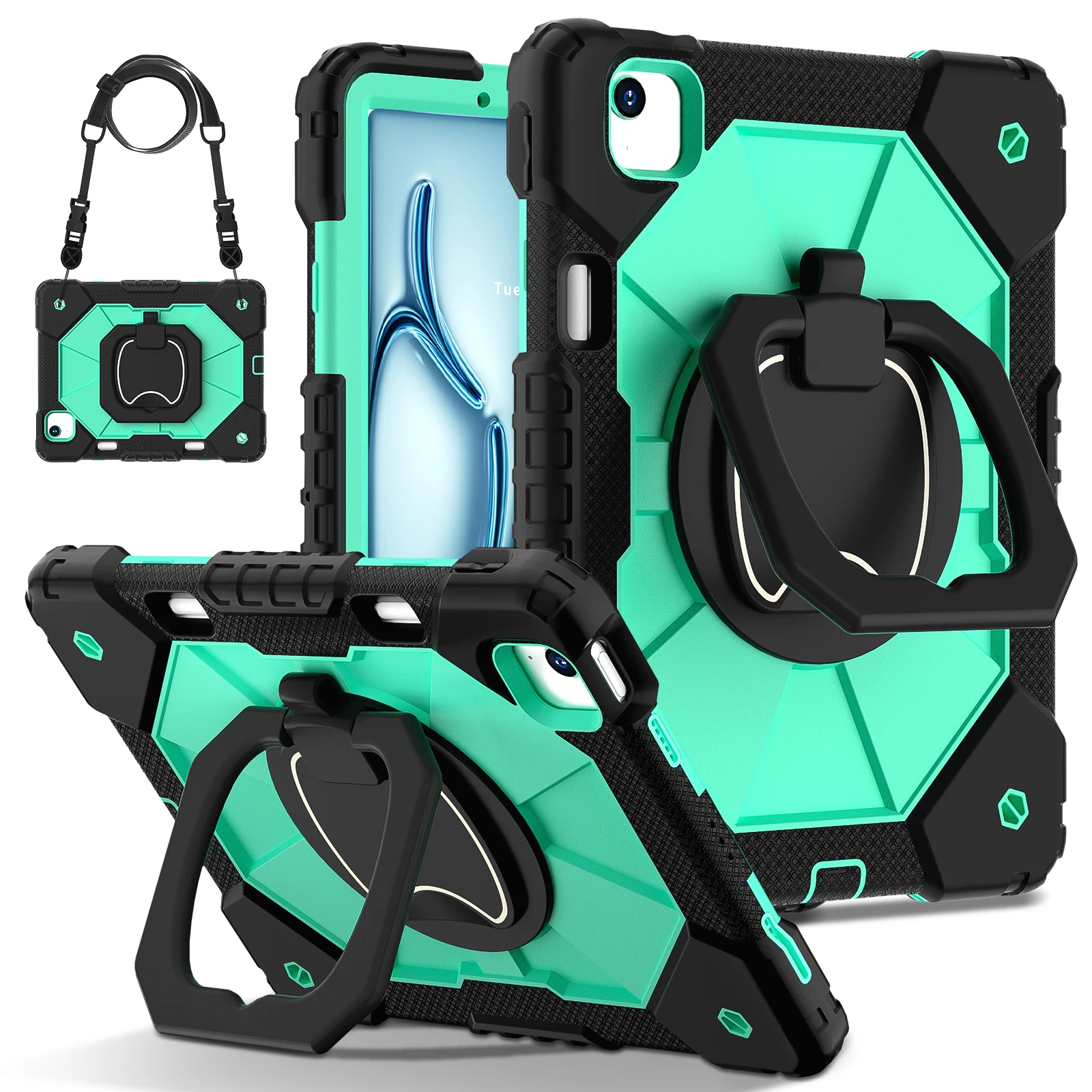 Shockproof Armor Stand Tablet Case - Enhanced Protection and Versatility
