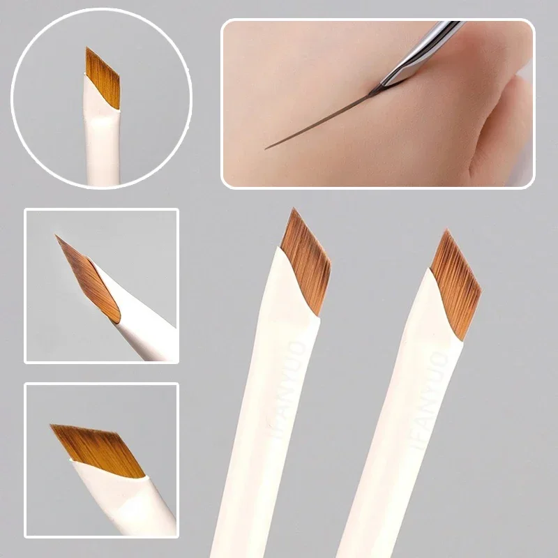 1/10PCS 블레이드 아이 라이너 브러쉬 눈썹 브러쉬 휴대용 플랫 울트라 얇은..