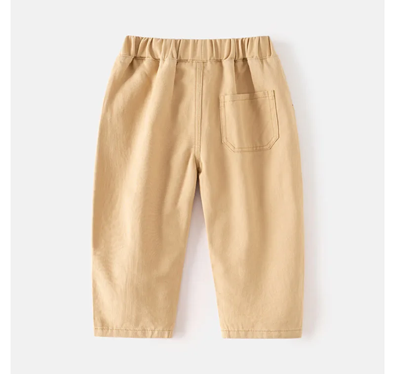 Girls Casual Solid Color Trousers Thin Style