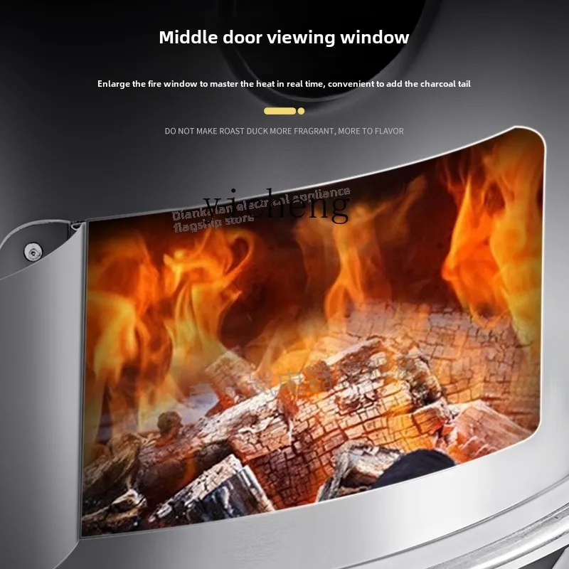 Zz roast duck stove commercial pork belly stove charcoal gas volcanic stone