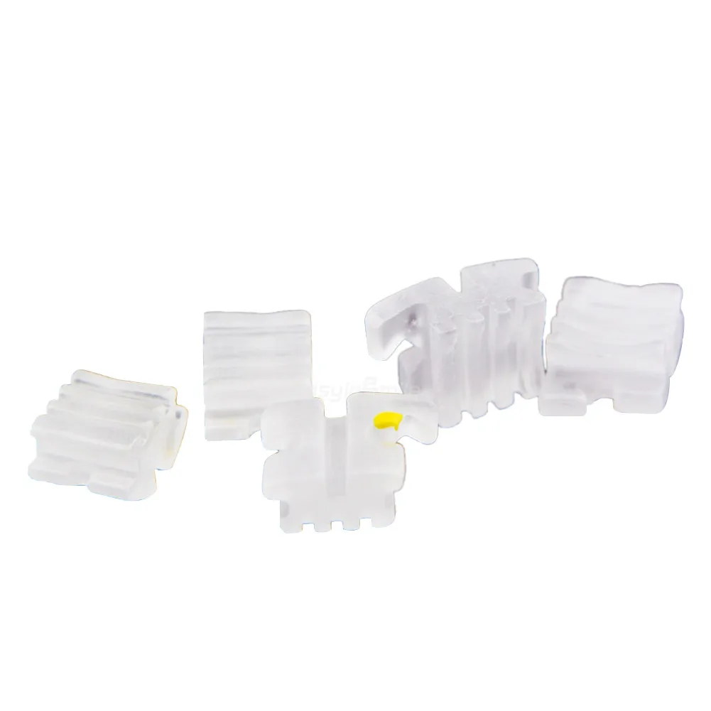 5 Paquete/20 Piezas Dentales Ortodoncia Bracket De Cerámica Del Soporte Mbt Ganchos 022 345