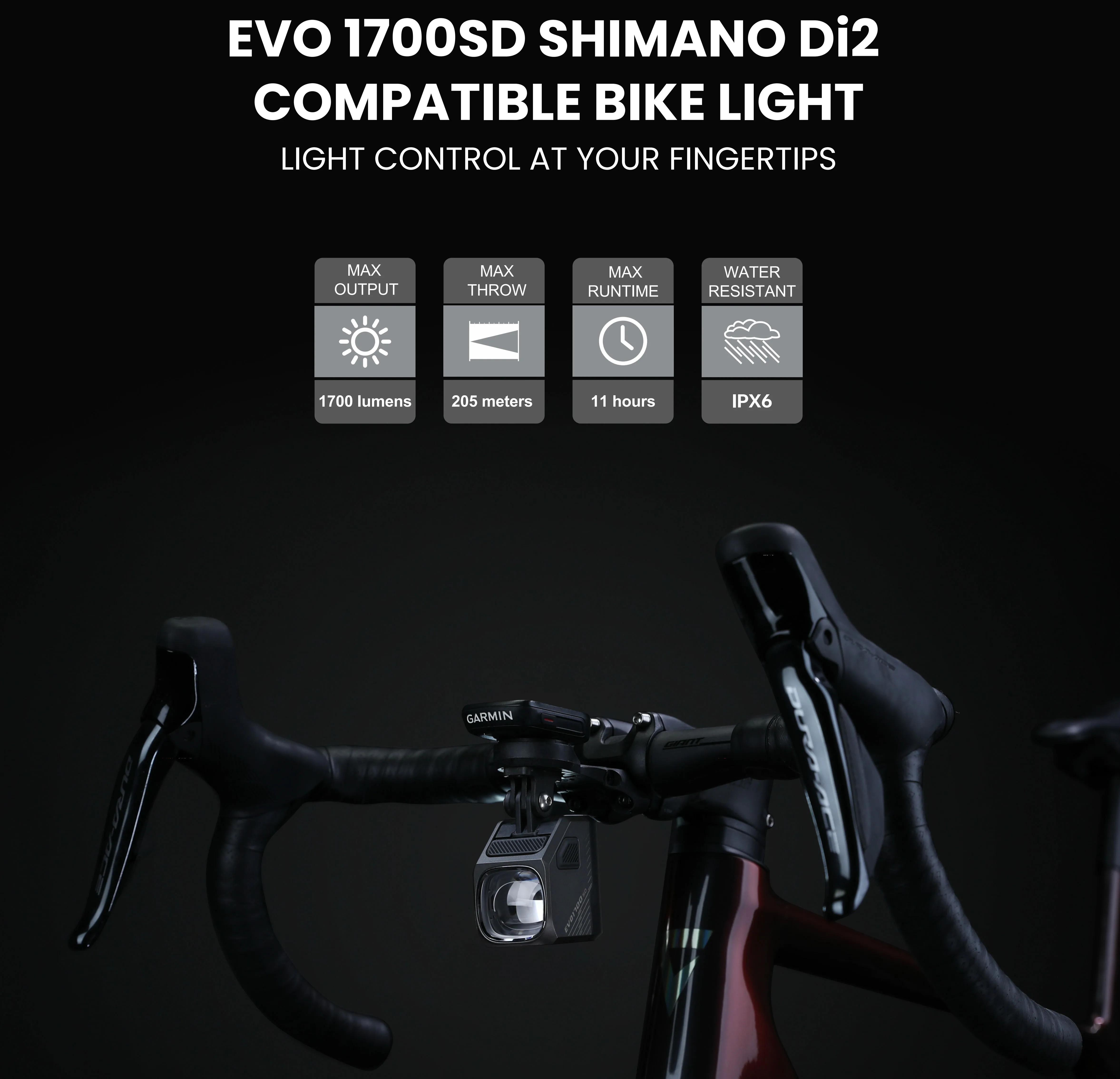 Evo night bright 110 lumens bike headlight deals