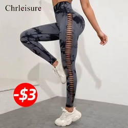 CHRLEISURE Woman Gym Leggings Tie Dyeing Seamless Sports Legging Woman Raises Butt High Waist Fitness Pants Fashions Female Pant