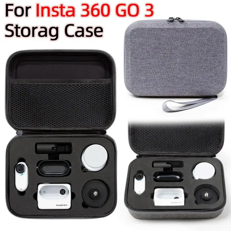 

Carrying Bag For Insta360 GO3 Camera Accessories Storage Bag Protective Case Thumb Sports Camera Bag Zipper Organizer Box Pouch