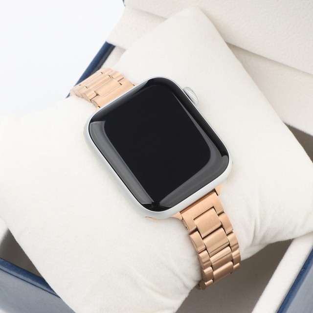Steel Strap For Apple Watch Band 38mm Series 7654 42 40mm 41 45 44mm Slim Metal Bracelet For iWatch Se 321 Accessories