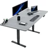 VIVO Electric 71 x 36 inch Sit Stand Desk, Dual Motor Memory Controller Height Adjustment, 2B Series, Dark Gray Top Black Frame 1