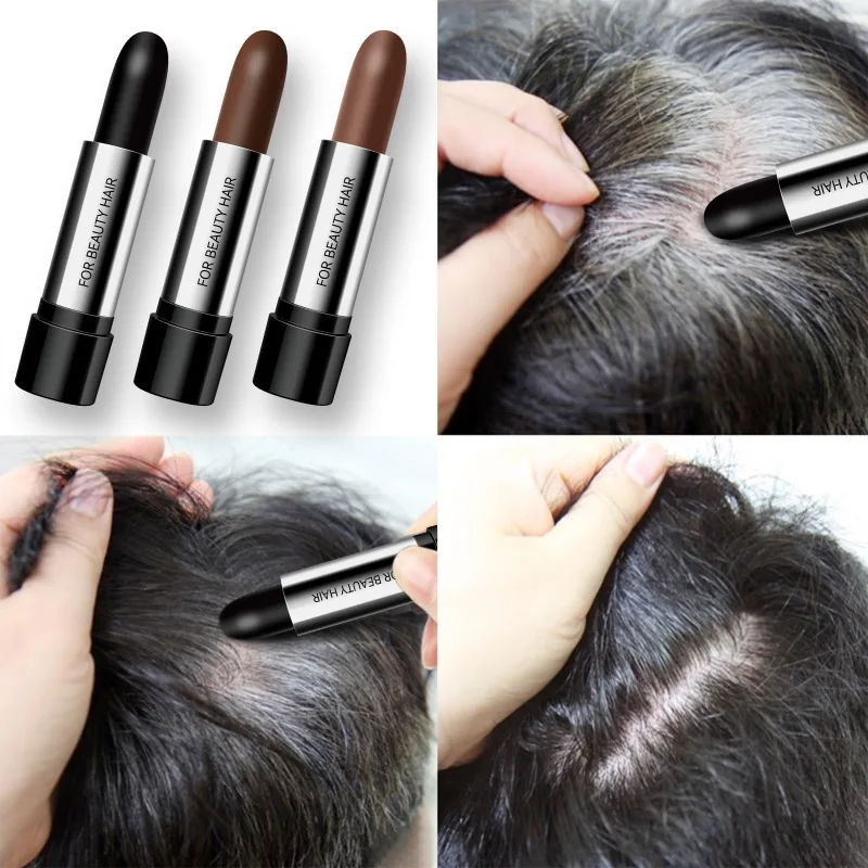 Hair Dye Stick Black Brown One-off Temporary Coloring Cover White Hairs Hairline Disposable Lipstick Smear Type