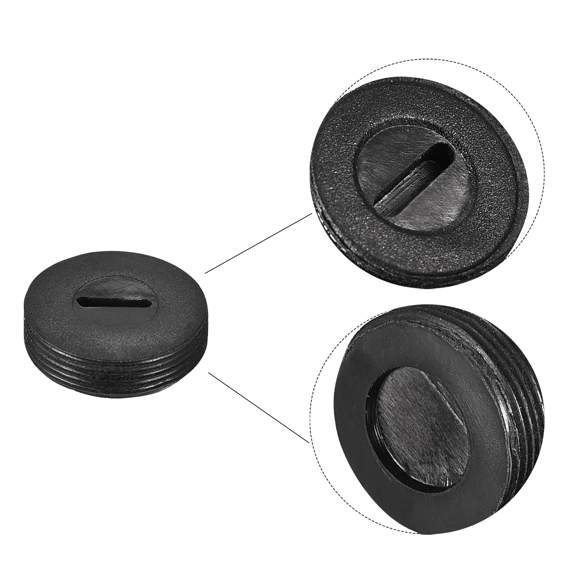 6/10/20 Stücke Schwarz Kunststoff Schraube Kohlebürstenhalter Kappen Fall Durchmesser 10mm/12mm/13mm/14mm/15mm/16mm/18mm/20mm/22mm Bürstenabdeckung – Detail 6