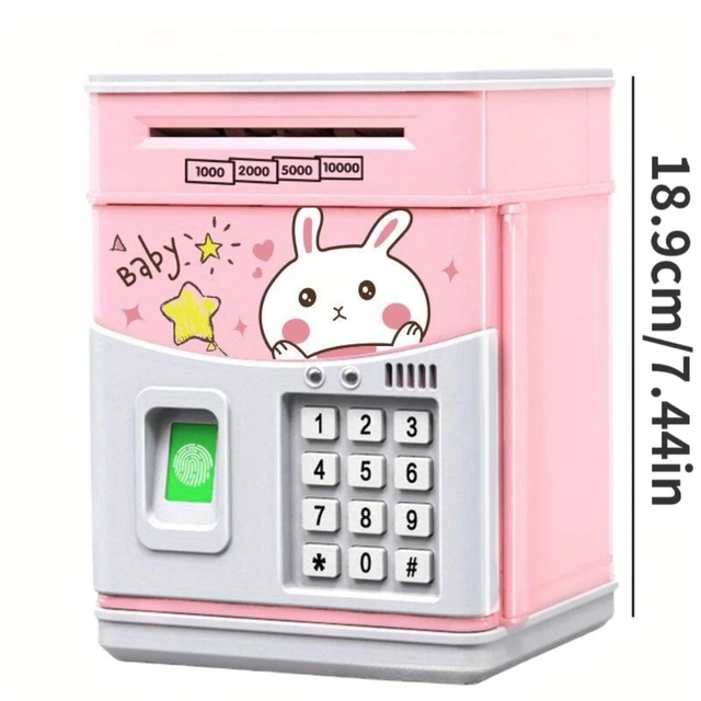 WizKidz Piggy Bank for Kids Electronic Money Bank with Fingerprint Code Drawing Fun Savings Toy for Boys and Girls Birthday Gift 1