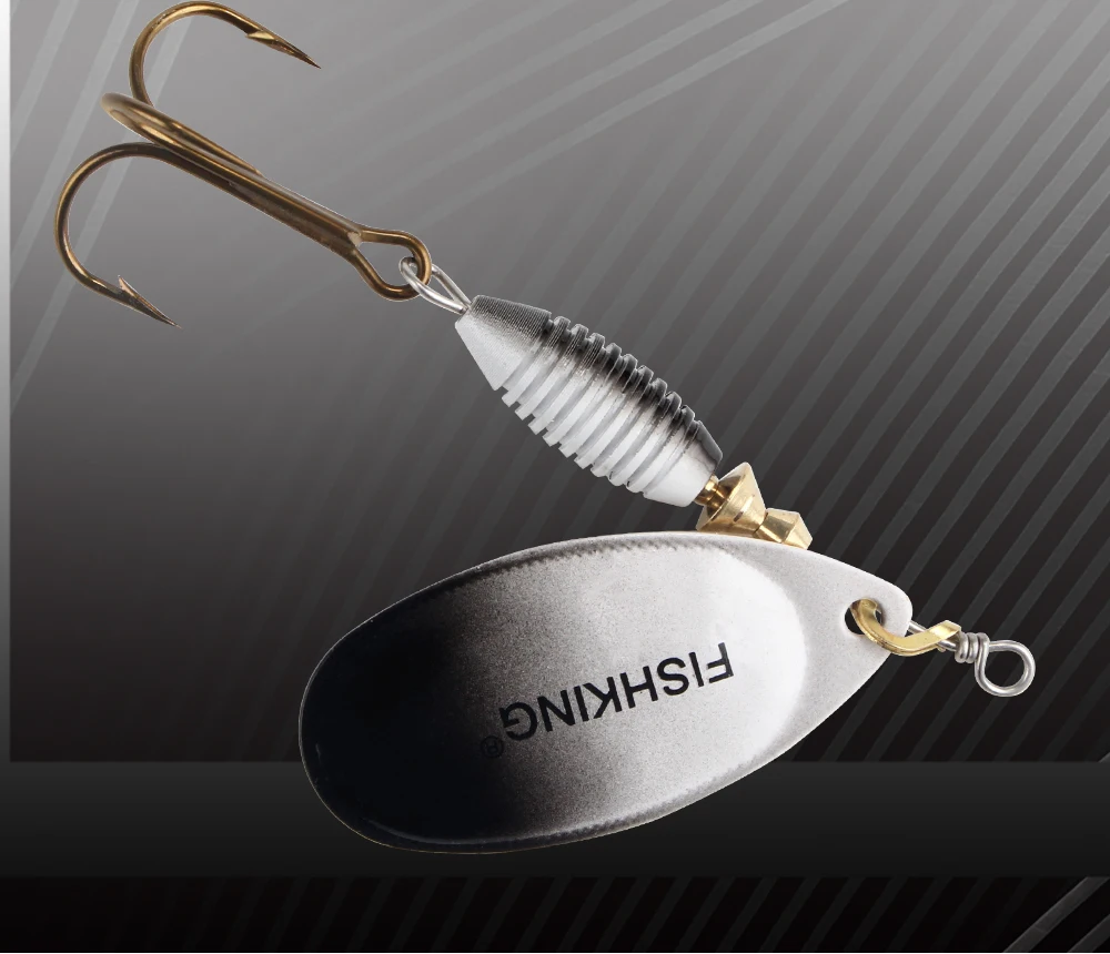 FTK Spinner Köder Angeln Locken 4g 4,8g 7g 10g 14g Metall Harte Künstliche Köder Angeln lockt Mit Drillinge Tackle Für Hecht Bass – Detail 11