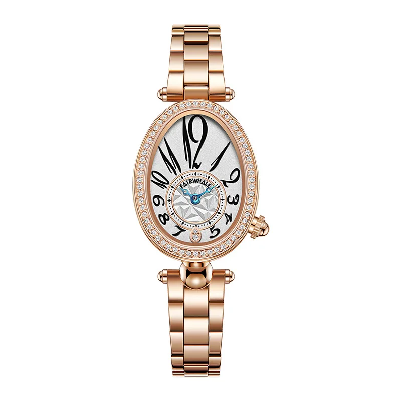 MARK FAIRWH Watch Women's Fashion and Elegant Atmosphere Diamond Queen Series Quartz Watch