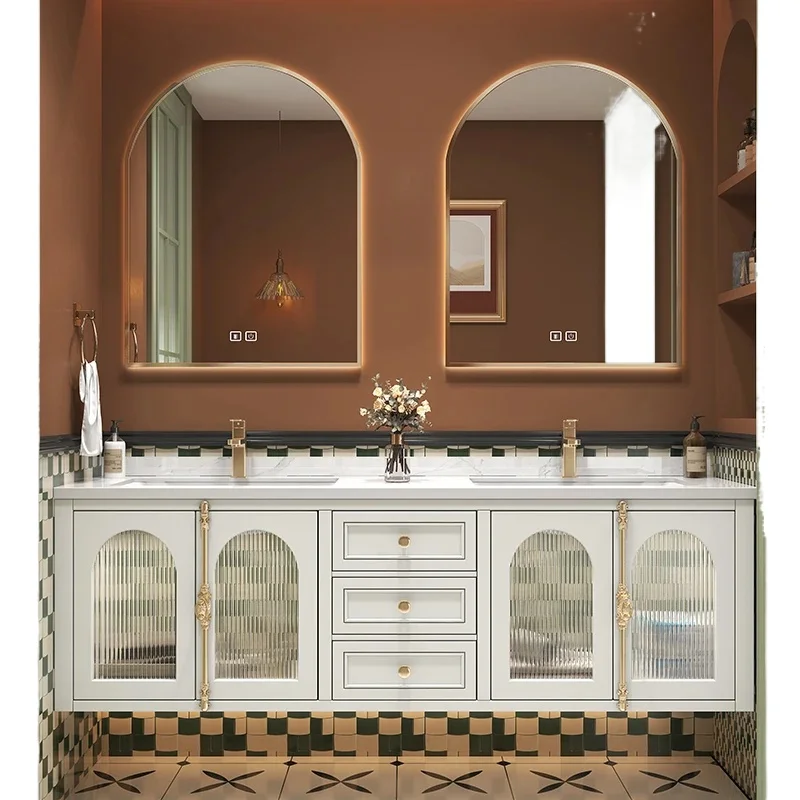 Floor Bathroom Cabinet Furniture Wooden Closed Storage Toilet Wc Wall Shelf Drawer