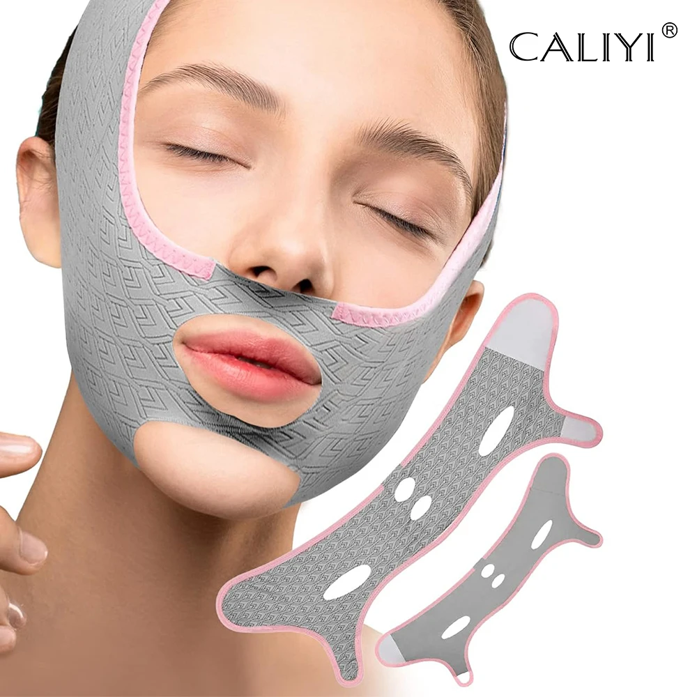 V Face Shaper Face Slimming Bandage Relaxation Lift Up Belt Shape Lift Reduce Double Chin Face Thining Breathable Band