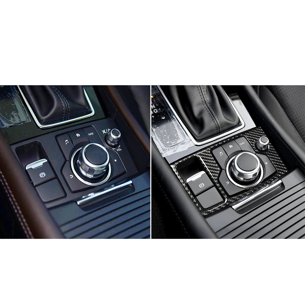 Carbon Fibre Interior Console Decorative Sticker