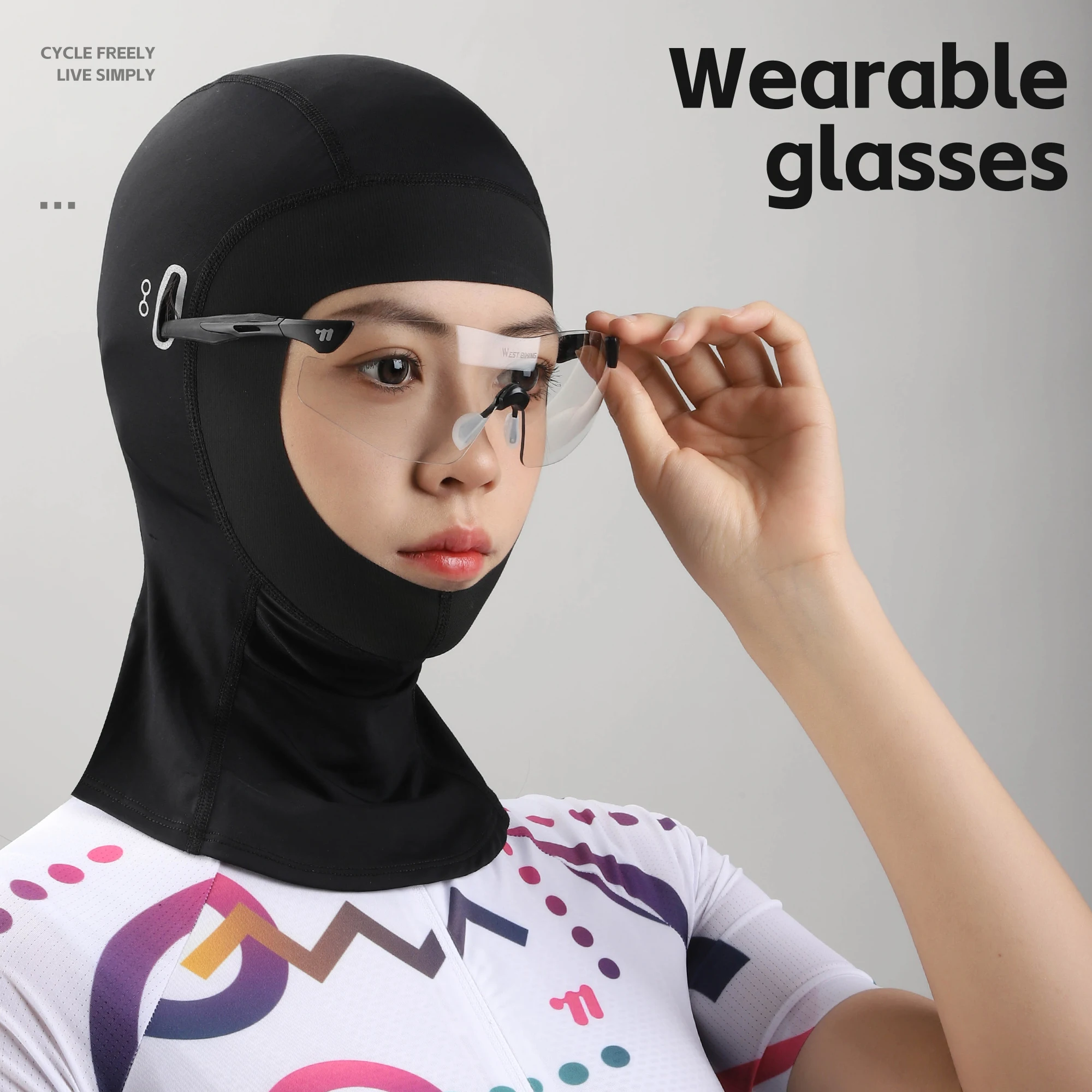 WEST BIKING Spring Summer Cycling Caps Unisex Bicycle Balaclava Anti-Slip Widen Seam Edge UPF50+ Hat UV-Protection Sport Gear 5