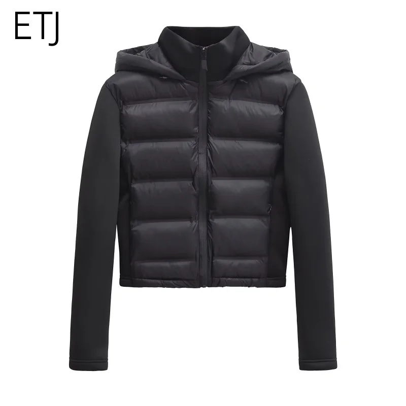 Lightweight Warm Down Puffer Jacket With Hood And Zipper For Winter — photo 1